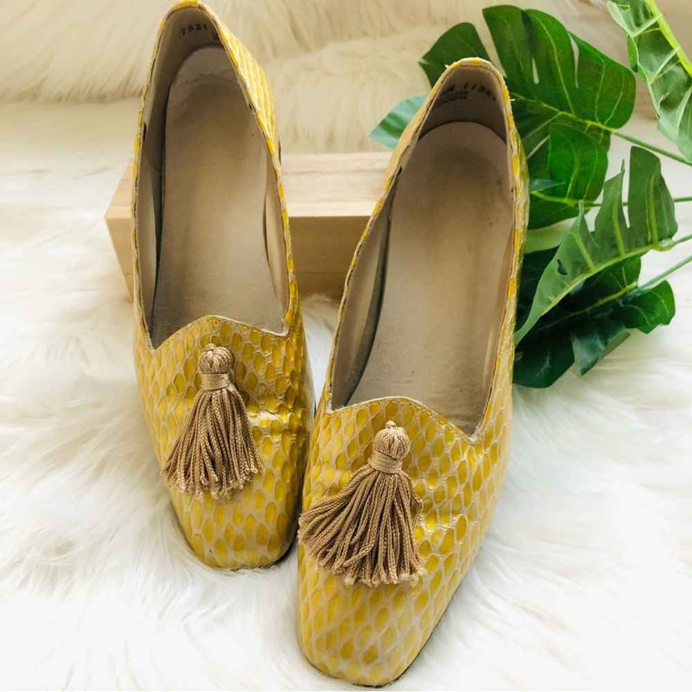 Vintage Jacobson’s California Magdesians USA Leather Gold Tassel Loafers, 7.5